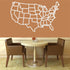 Metal World Map Wall Art, States of America Map, Metal USA Map, Metal Wall Decor, Interior Decoration, Wall Hanging, Home Living Room Decor