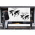 Metal World Map Wall Art, World Map Compass Continent, Metal Wall Decor, Interior Decoration, Wall Hanging Home Office Decor 5 Color Options