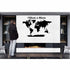 Metal World Map 5 Continents, Metal Wall Art Work, Home Office Living Room Decoration, Wall Hangings, Interior Decoration