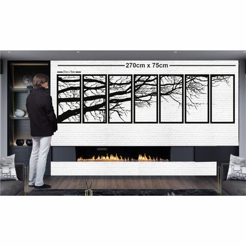 Metal Wall Art, Tree of Life Decor, Metal Tree Decoration, Metal Wall Hangings, Home Decor, Metal Wall Decor, 5 - 6 - 7 Panels Option