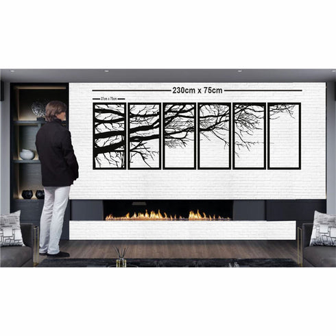 Metal Wall Art, Tree of Life Decor, Metal Tree Decoration, Metal Wall Hangings, Home Decor, Metal Wall Decor, 5 - 6 - 7 Panels Option