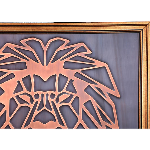 Copper Relief Wall Décor, Lion Head Wall Art, Copper Wall Art, Home Living Room Decoration, Wall Hangings, Lion Head Decor