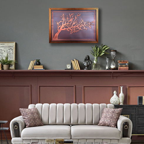 Copper Relief Wall Décor, Branch Wall Art, Tree Wall Art, Home Living Room Decoration, Tree Decor, Tree of Life Wall Hanging