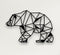 Metal Wall Art, Metal Bear Decor, Geometric Bear Wall Art, Home Office Decoration, Wildlife Lover Gift, Metal Wall Hangings