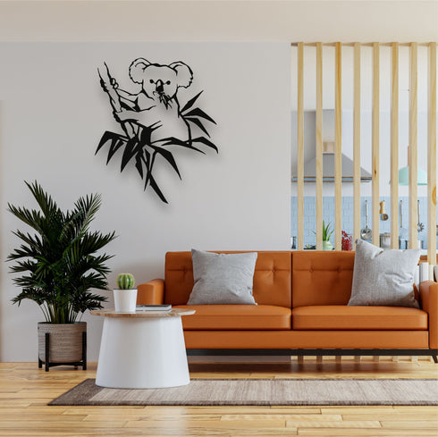 Metal Wall Art, Metal Koala Bear Decor, Interior Decoration, Metal Sign, Australian Bear, Metal Wall Decoration, Home Office Decor