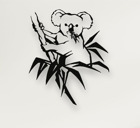 Metal Wall Art, Metal Koala Bear Decor, Interior Decoration, Metal Sign, Australian Bear, Metal Wall Decoration, Home Office Decor