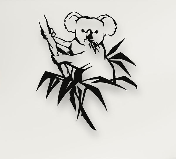 Metal Wall Art, Metal Koala Bear Decor, Interior Decoration, Metal Sign, Australian Bear, Metal Wall Decoration, Home Office Decor