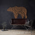 Metal Wall Art, Metal Bear Decor, Geometric Bear Tree Wall Art, Home Office Decoration, Wildlife Lover Gift, Wall Hangings, Metal Wall Sign