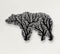 Metal Wall Art, Metal Bear Decor, Geometric Bear Tree Wall Art, Home Office Decoration, Wildlife Lover Gift, Wall Hangings, Metal Wall Sign