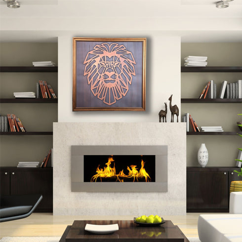 Copper Relief Wall Décor, Lion Head Wall Art, Copper Wall Art, Home Living Room Decoration, Wall Hangings, Lion Head Decor