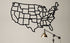 Metal World Map Wall Art, States of America Map, Metal USA Map, Metal Wall Decor, Interior Decoration, Wall Hanging, Home Living Room Decor