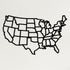 Metal World Map Wall Art, States of America Map, Metal USA Map, Metal Wall Decor, Interior Decoration, Wall Hanging, Home Living Room Decor